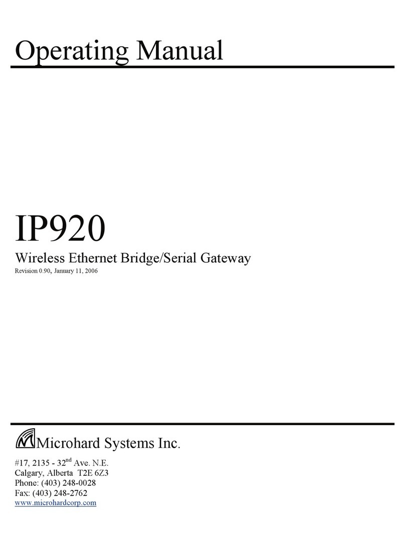 Microhard Systems IP920 operating manual