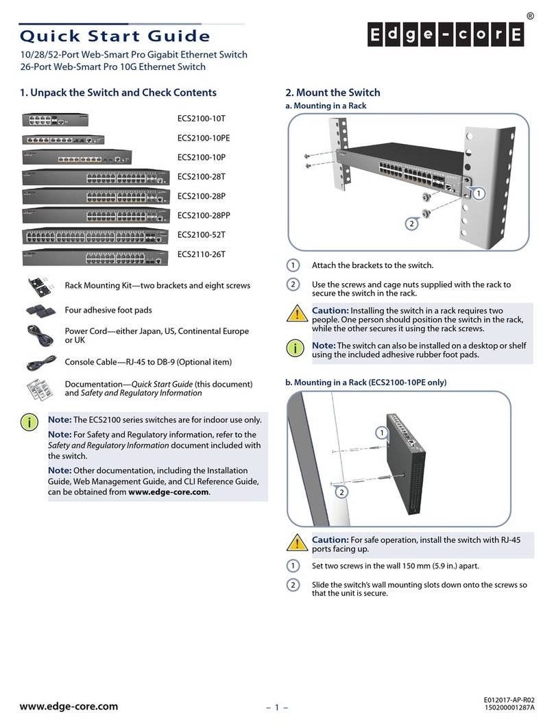 Edge-Core ECS2100-10T User manual Edge-Core ECS2100-10T User manual