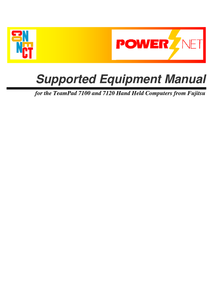 Fujitsu TeamPad 7100 Supported equipment manual