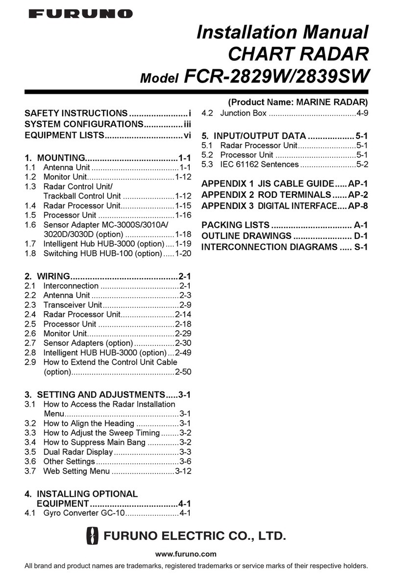 Furuno FCR-2829W installation manual