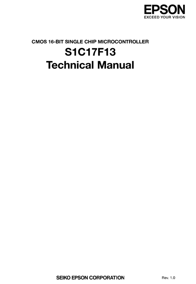 Epson S1C17F13 Technical manual