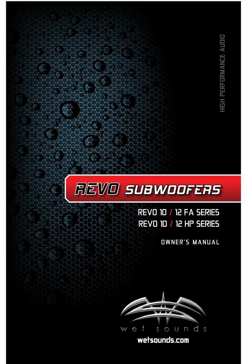 Wet Sounds REVO 10 / 12 FA SERIES User manual