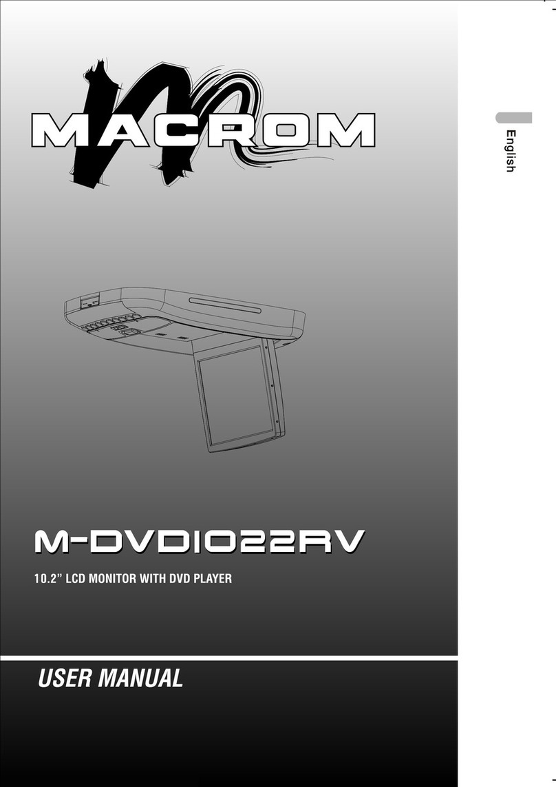 Macrom M-DVD1022RV user manual