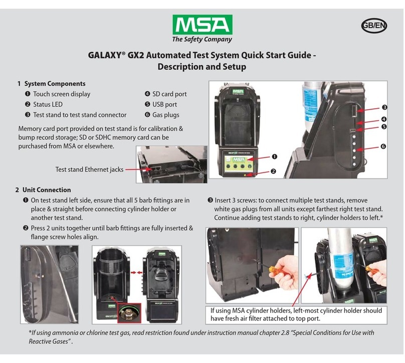 MSA galaxy GX2 quick start guide