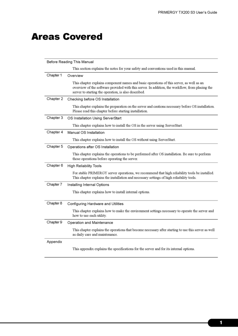 PRIMERGY TX200 S3 user guide
