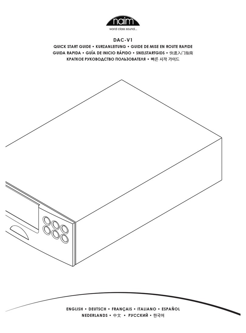 NAIM DAC-V1 quick start guide