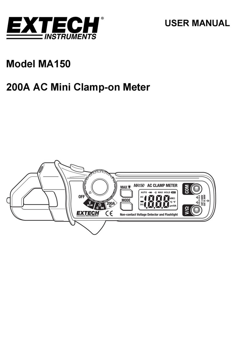 Extech Instruments MA150 User manual Extech Instruments MA150 User manual