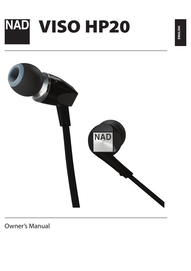 NAD VISO HP20 owner's manual