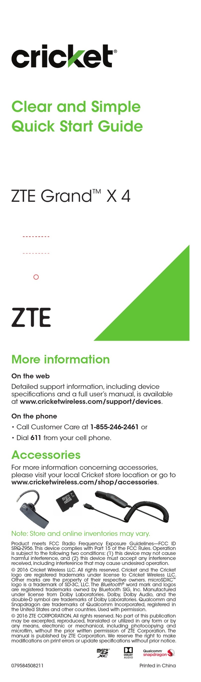 Zte Grand X 4 User manual