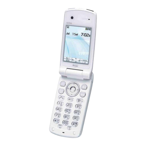 Docomo FOMA SO702i User manual Docomo FOMA SO702i User manual