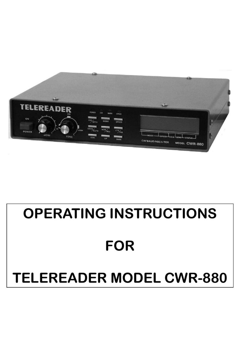 TELEREADER CWR-880 operating instructions
