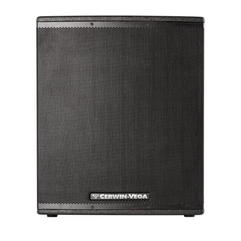 Cerwin-Vega CVX series quick start guide
