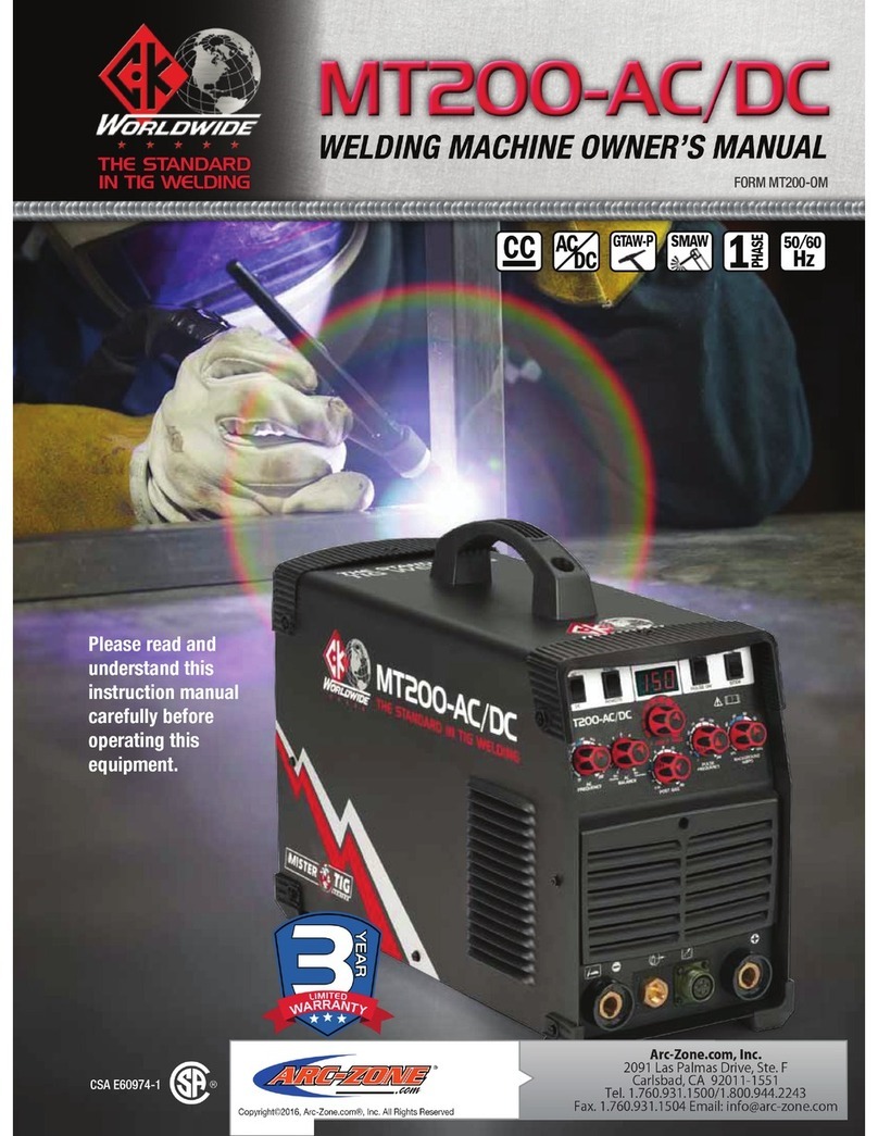 Arc-Zone MT200-AC/DC owner's manual Arc-Zone MT200-AC/DC owner's manual