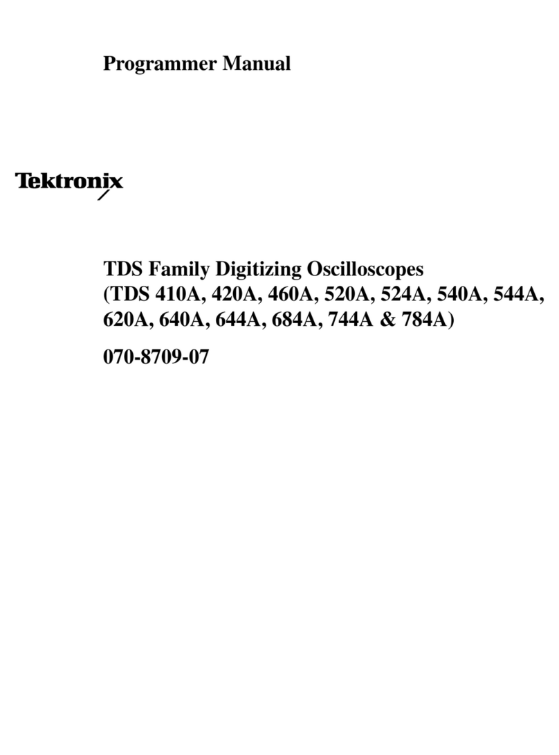 Tektronix TDS 410A Owner's manual