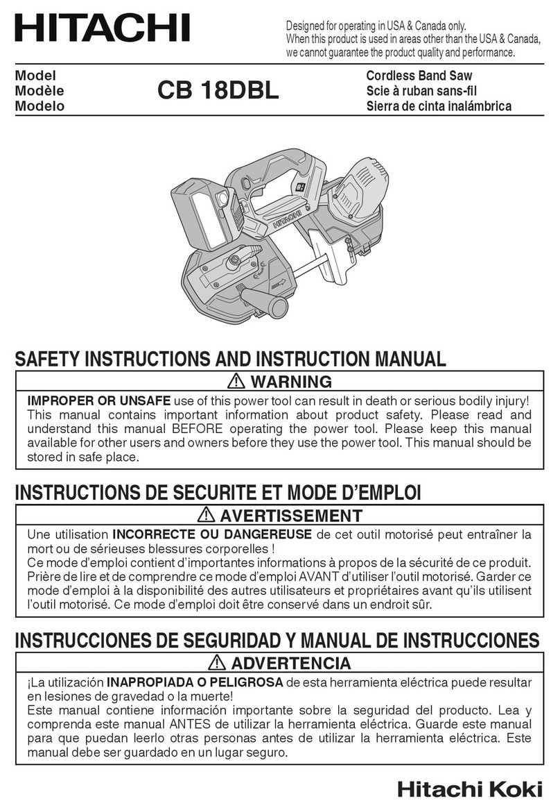 Hitachi CB 18DBL instruction manual