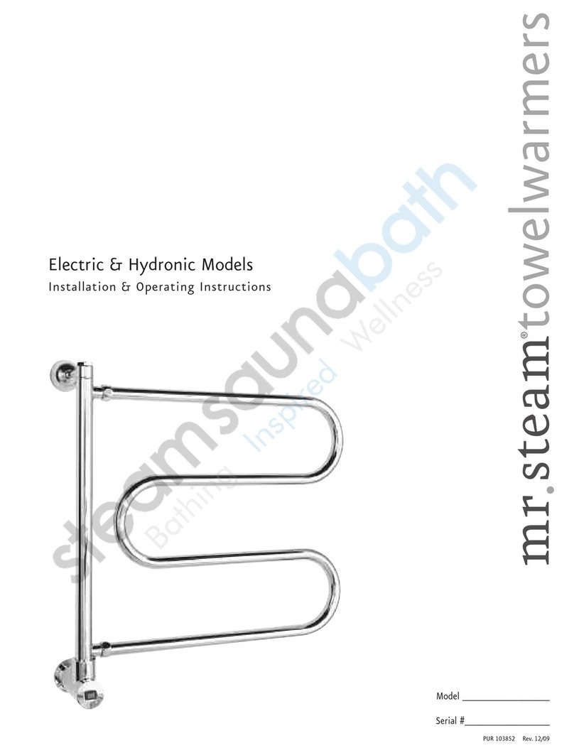 mr. steam W500 Installation & operating instructions