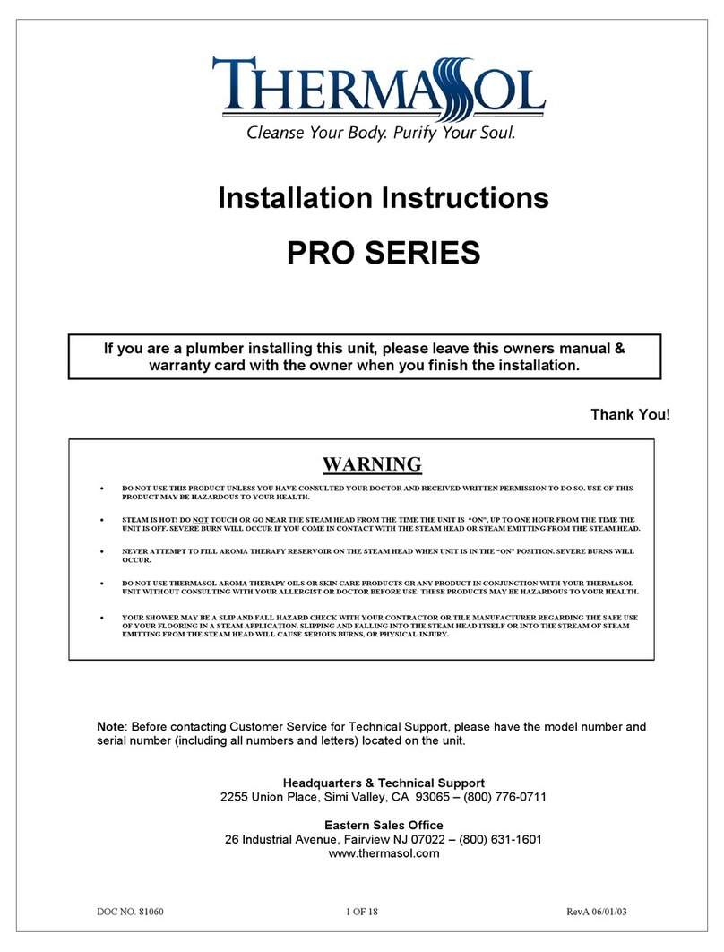 Thermasol PRO SERIES installation instructions