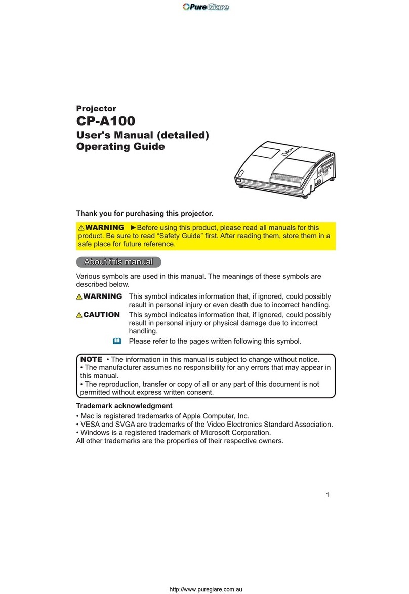 PureGlare CP-A100 user manual