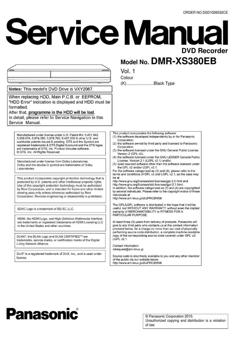 Panasonic DMR-XS380EB User manual