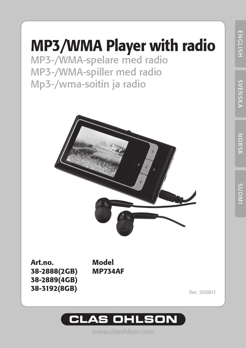 Clas Ohlson MP734AF User manual