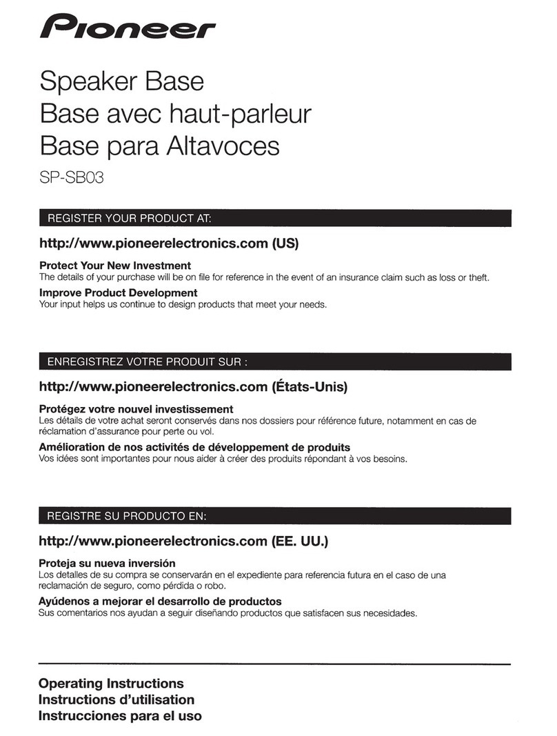 Pioneer SP-8603 User manual