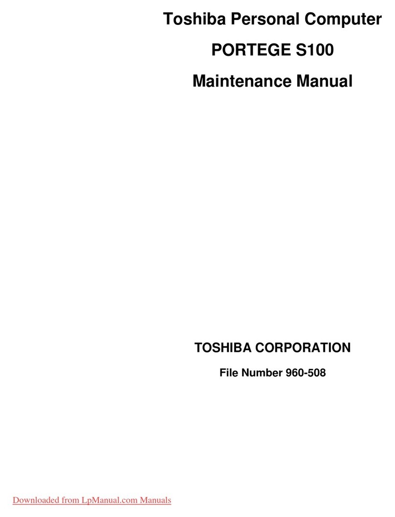 Toshiba Portege S100 Series User manual