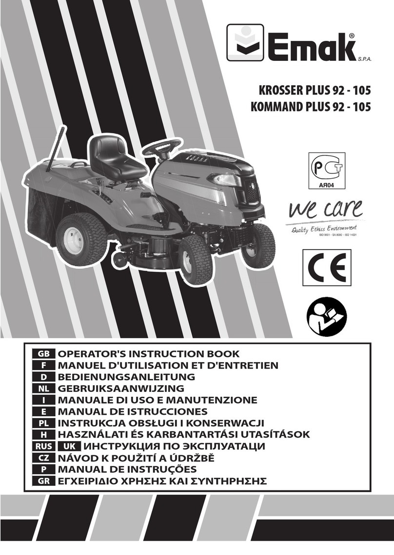 EMAK KROSSER PLUS 92 Operators instruction book