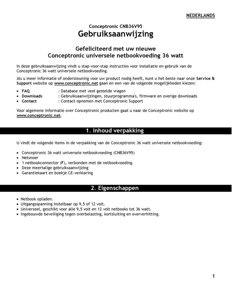 Conceptronic CNB36V95 user manual