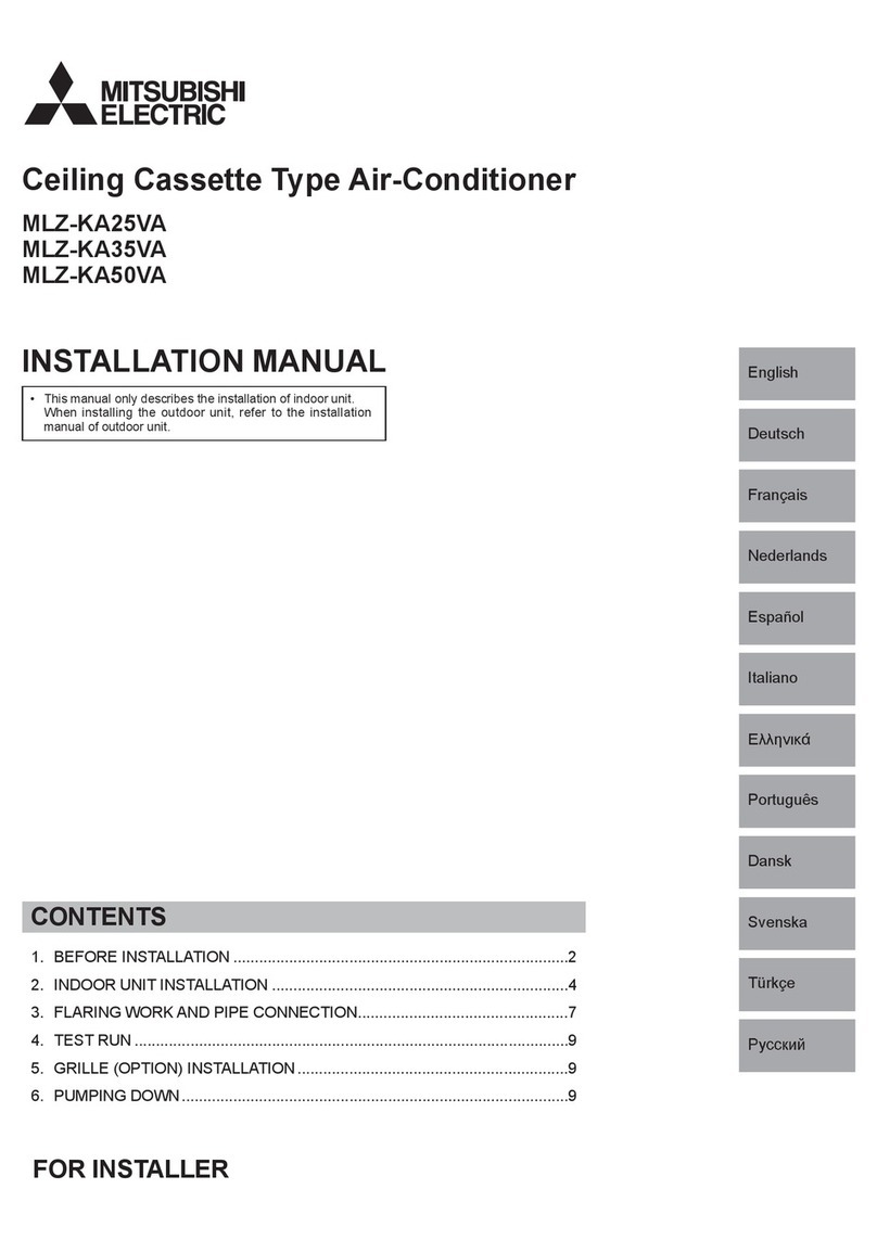 Mitsubishi MLZ-KA25VA User manual