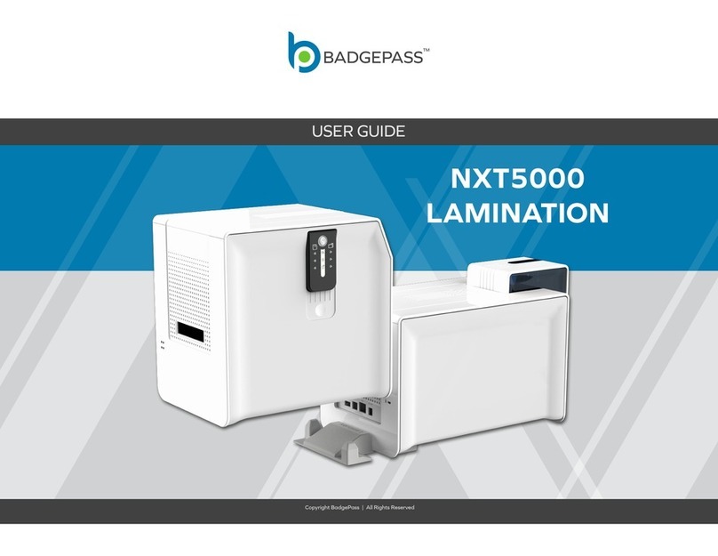 BadgePass NXT5000 User manual