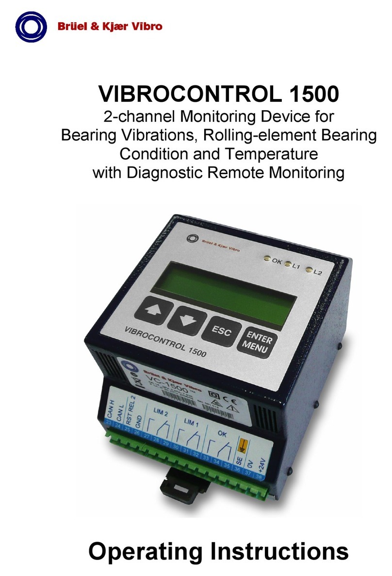 Brüel & Kjær Vibro VIBROCONTROL 1500 operating instructions