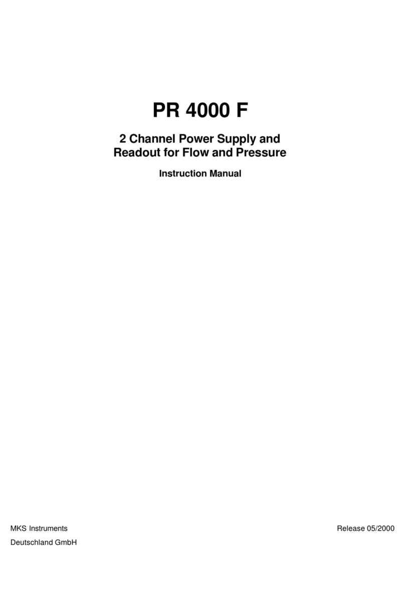 MKS PR 4000 F User manual