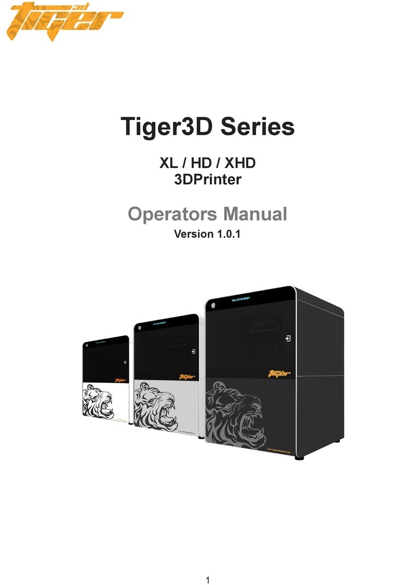 Tiger Tiger3D Series Operator's manual