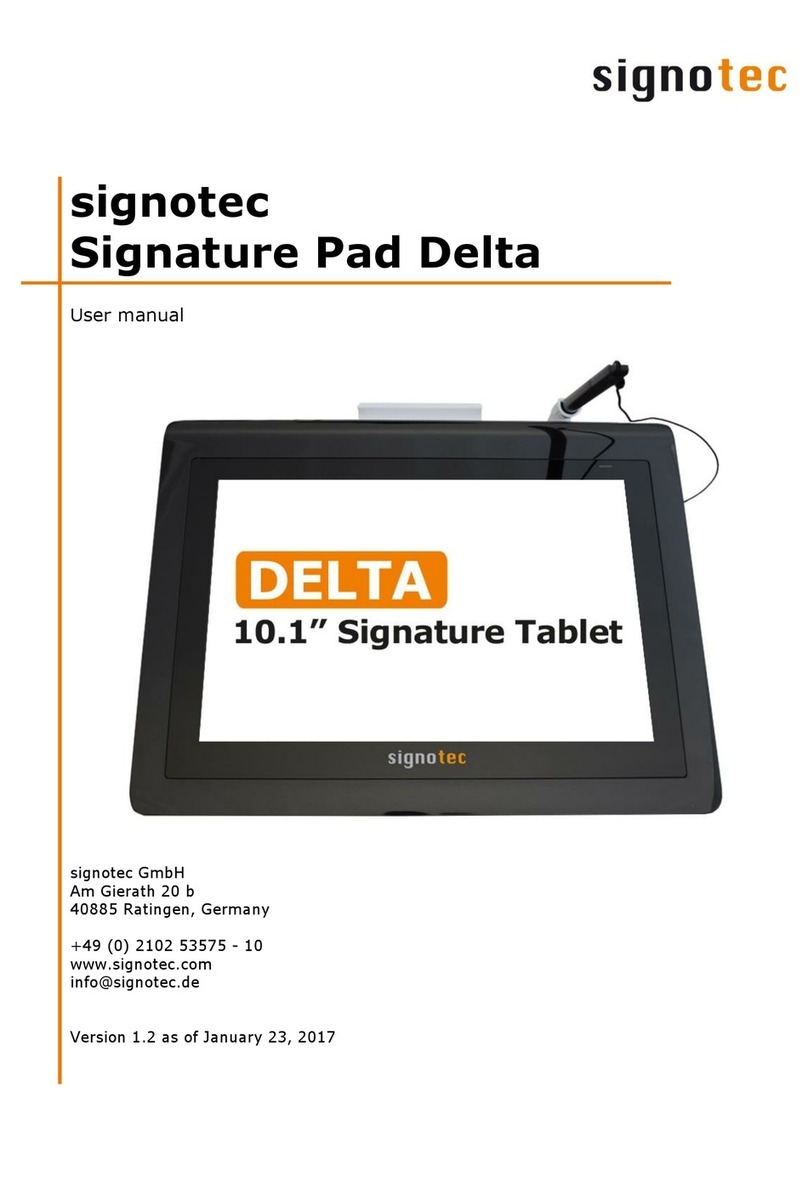 Signotec Signature Pad Delta user manual
