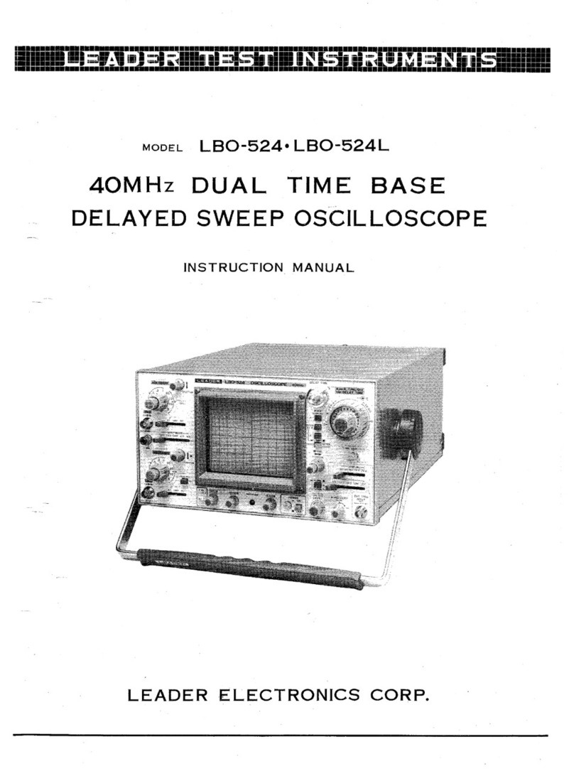 Leader LBO - 524 instruction manual