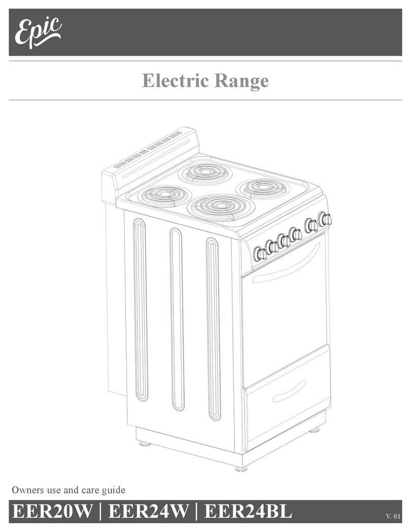 Epic EER20W Owner's use and care guide