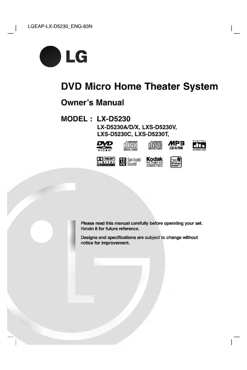 LG LX-D5230 User manual