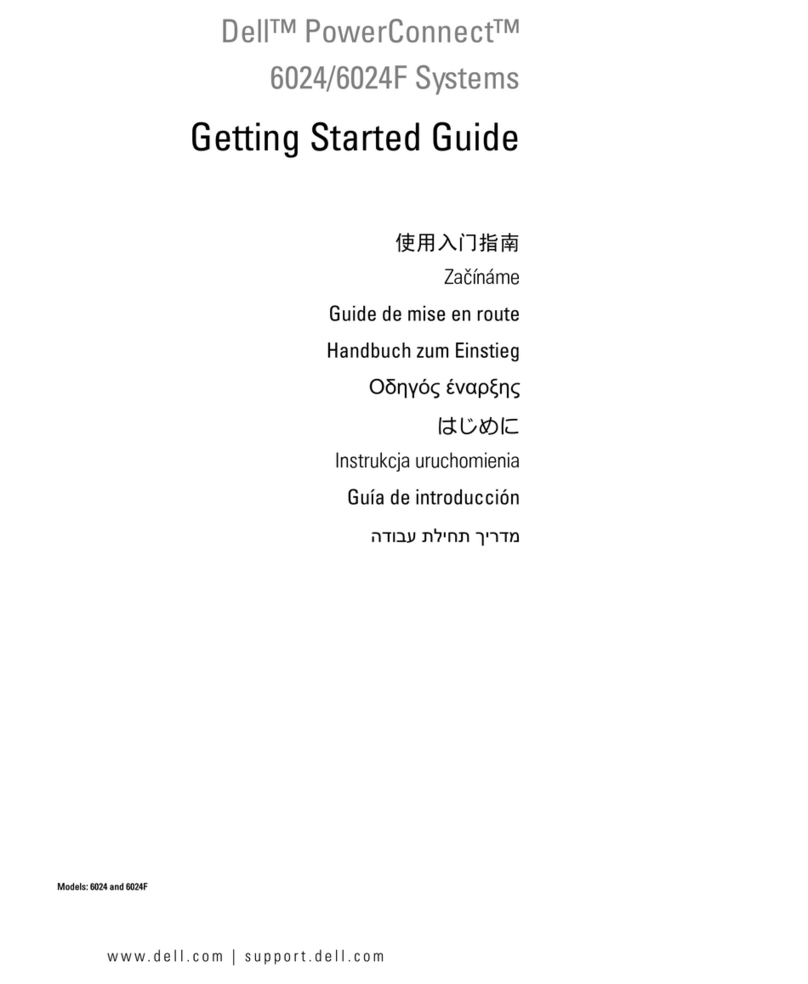 Dell PowerConnect 6024 Getting started guide