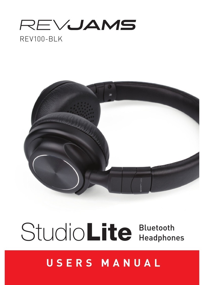 RevJams StudioLite REV100-BLK user manual