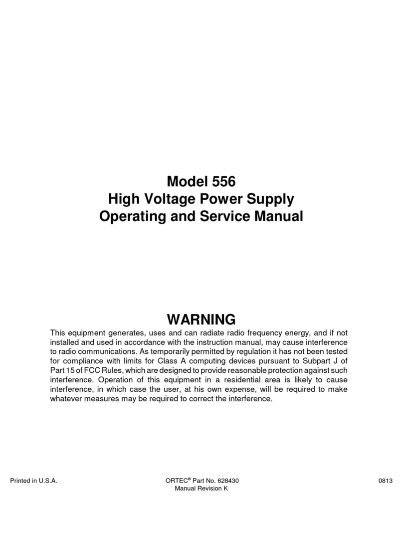ORTEC 556 Operating and service manual