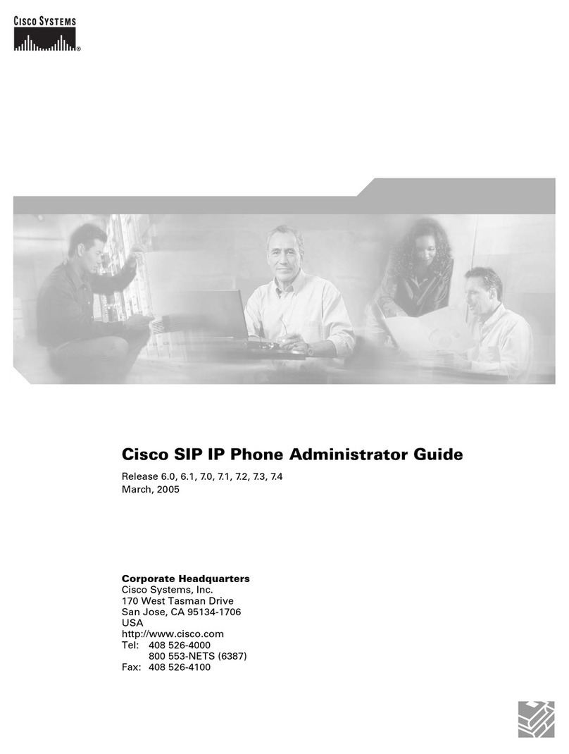Cisco Cisco Unified IP Phone 7960G Service manual