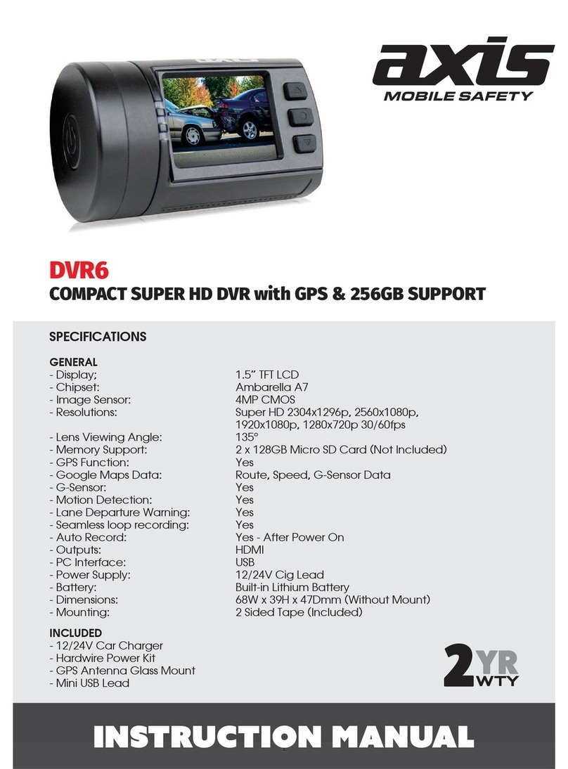 Axis DVR6 instruction manual