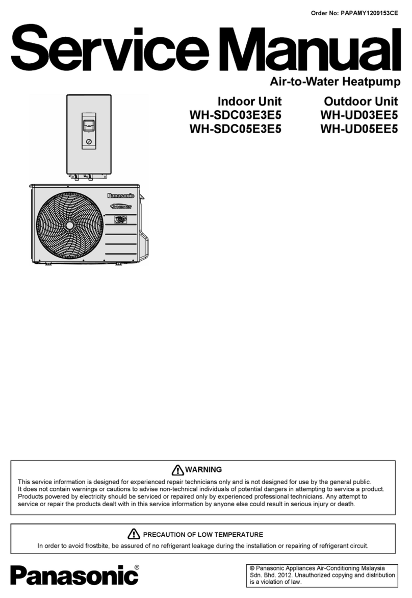 Panasonic WH-SDC03E3E5 Series Service manual