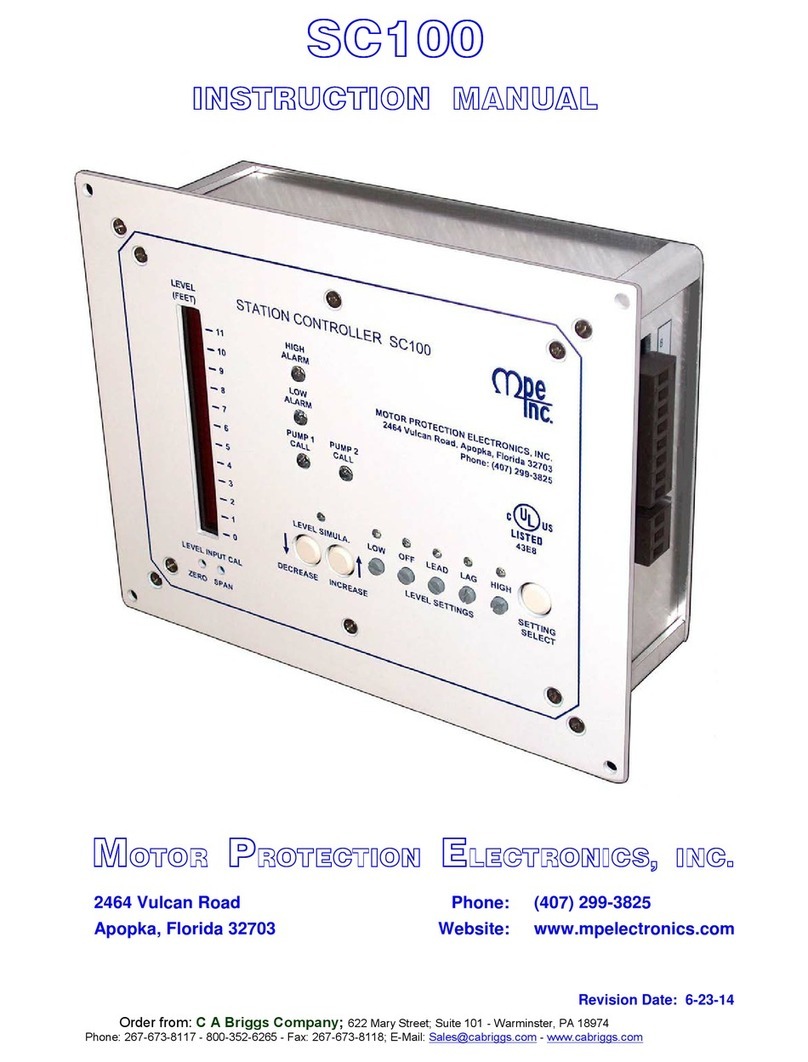 MPE SC100 User manual
