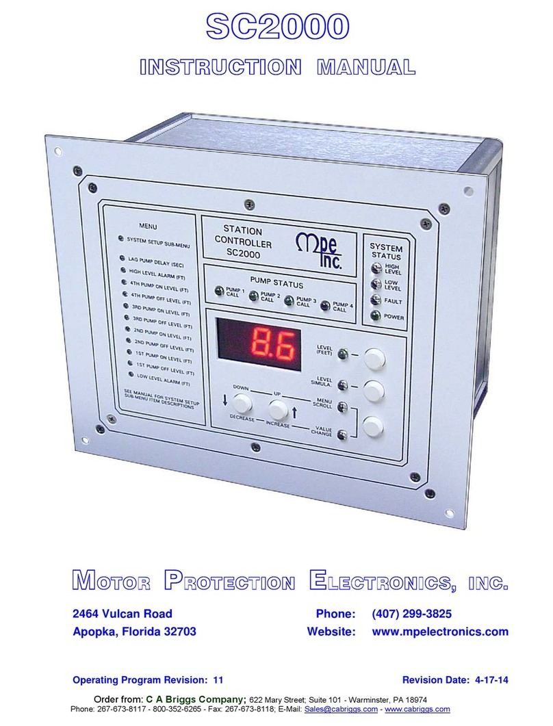 MPE SC2000 User manual