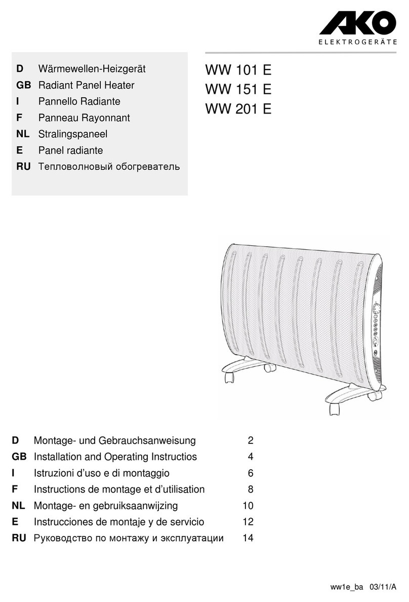 Dimplex WW 101 E User manual