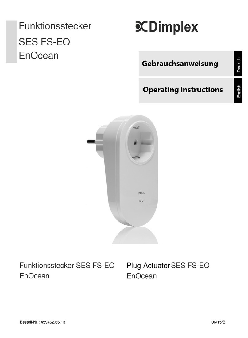 Dimplex SES FS-EO EnOcean operating instructions