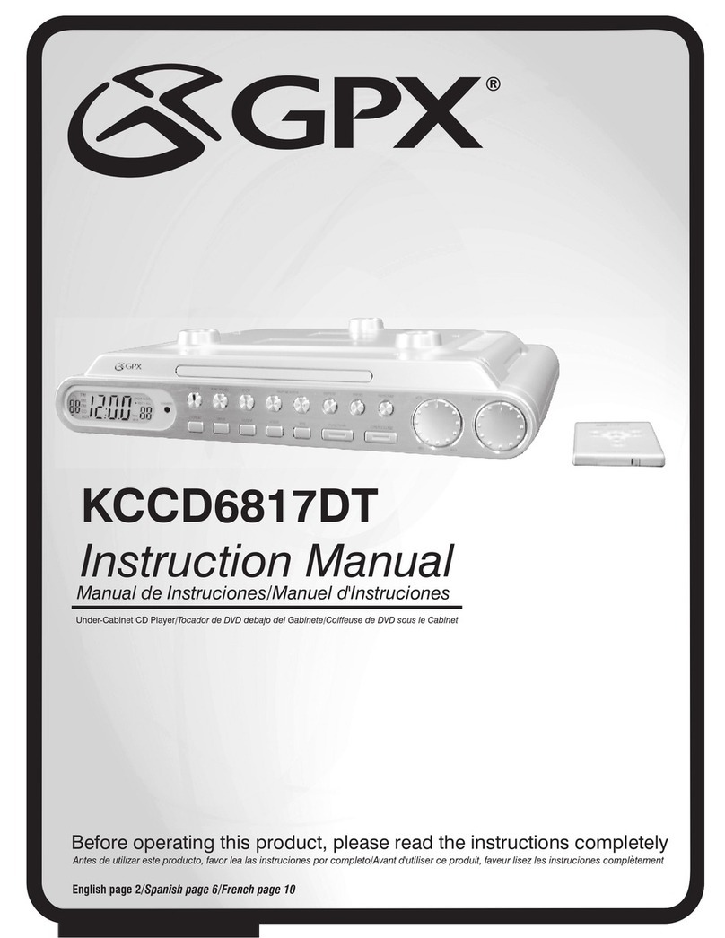 GPX KCCD6817DT instruction manual