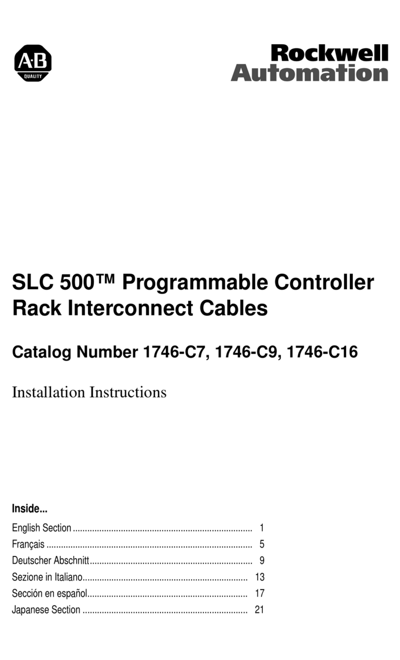 Allen-Bradley SLC 500 Series User manual Allen-Bradley SLC 500 Series User manual