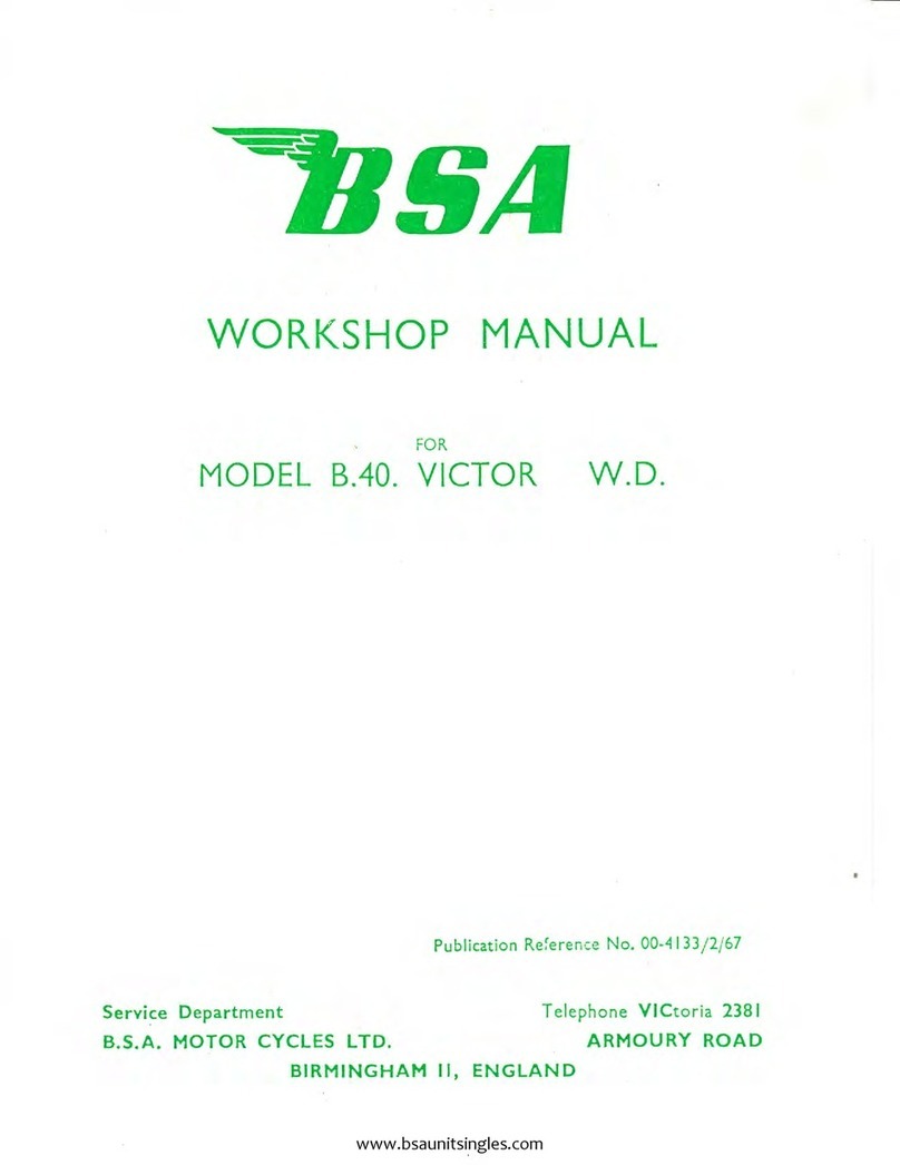 BSA B40 VICTOR W D 1967 Workshop manual